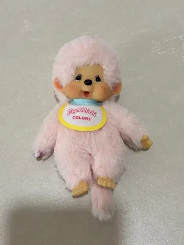 몽치치 핑크 봉제 인형 키링