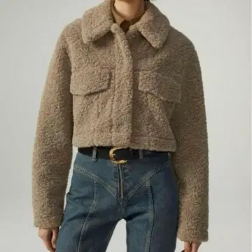 ZARA 크롭 페이크 보아 자켓