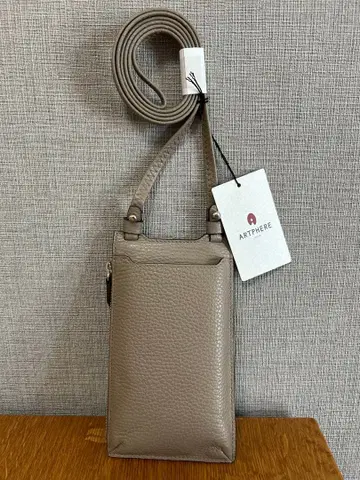 미사용 새상품 스마트폰 숄더 ARTPHERE(아트피아) 소가죽 그레이지