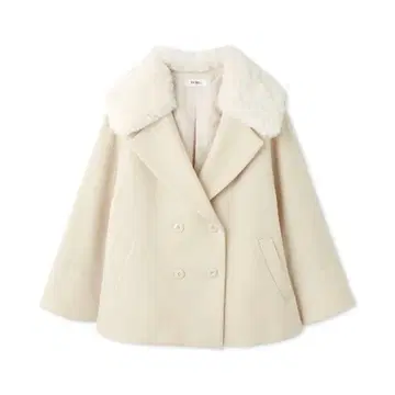 스나이델 완판템 [WEB 한정판] 퍼 칼라 미들 코트 아이보리