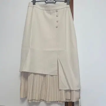 KLACHE 라이트 베이지 플레어 스커트 66