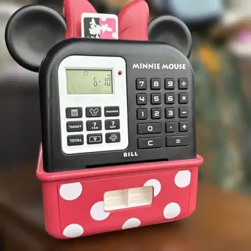 미니 마우스 계산기 포함 저금통