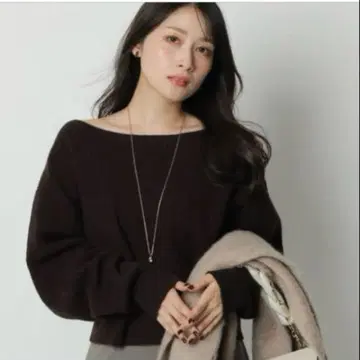 아푸와이저 리셰 울 캐시미어 오프넥 니트