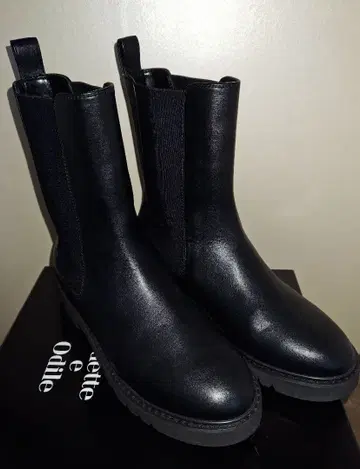 블랙 사이드 고어 부츠