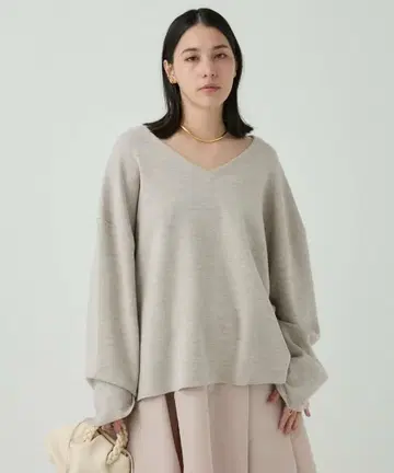 카오스 일본제 시에라 울 V넥 니트