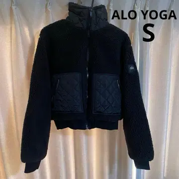 ALO YOGA 스탠드 카라 아우터 자켓 블랙 S