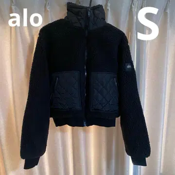 ALO YOGA 스탠드 카라 아우터 자켓 블랙 S