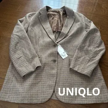 UNIQLO 릴랙스 테일러드 자켓 하운드투스 3XL 미사용품