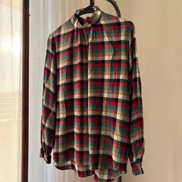 [ steven alan ] 블록 체크 블라우스