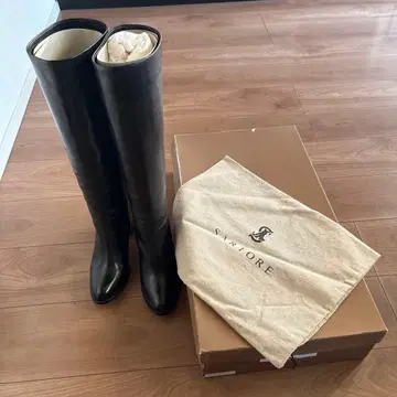 SARTORE 블랙 롱 부츠