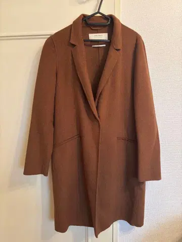 ZARA BASIC 브라운 체스터 코트