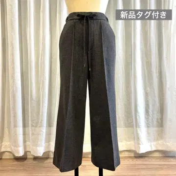 [ 새상품 ] 아다스트리아/울 라이크 와이드 팬츠 작은 키를 위한