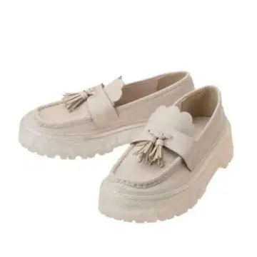 merry jenny 스캘럽 러버 솔 로퍼 아이보리