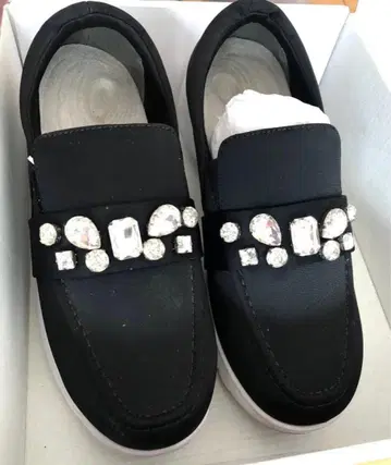 아이밸런스 쉐이프 슬립온 블랙 비쥬 디자인 23.5cm 외반모지용