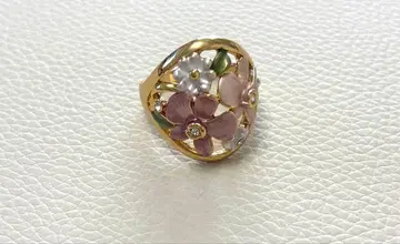 꽃 모티브 반지 20~21호 싱가포르 구매