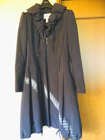 Rune 충전솜 롱 코트 34 네이비