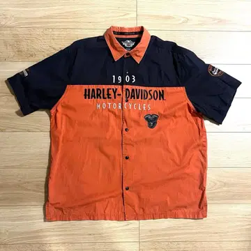 할리데이비슨 Harley-Davidson 반팔 워크 셔츠 XL