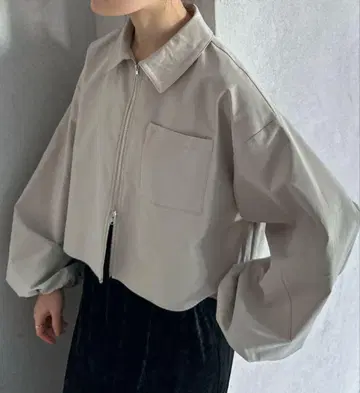 더블 ZIP 볼륨 셔츠