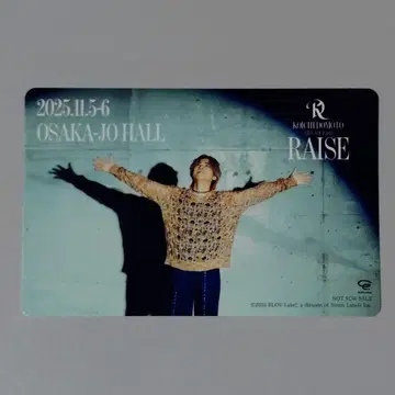 도모토 코이치 RAISE 스티커 오사카 회장 한정판