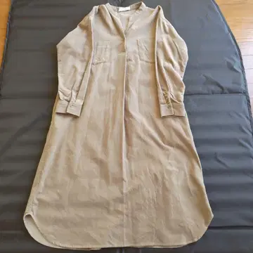 SONNY LABEL 베이지 셔츠 원피스 긴팔