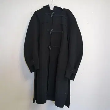 유니클로 +J 울 더플 코트 오버 사이즈 블랙 L