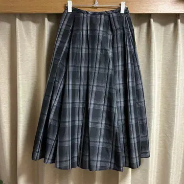 FRAY I.D 체크 무늬 플리츠 스커트 S