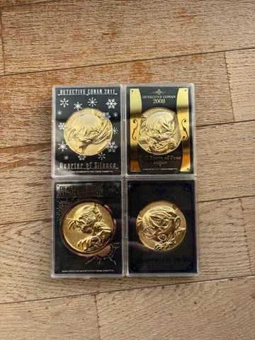 명탐정 코난 영화 한정판 메달 4장 세트 컬렉션품