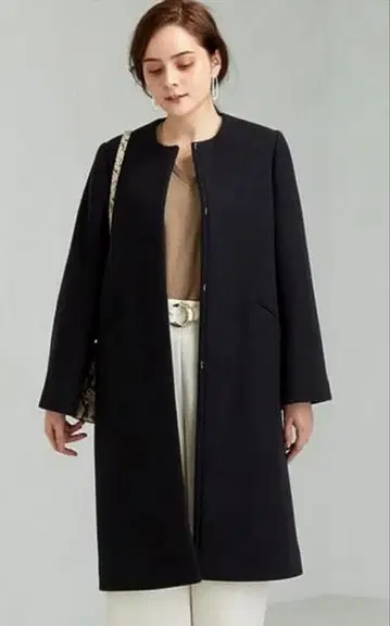 green label relaxing 플레어 슬리브 코트