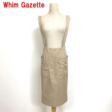 A6629 윔 가젯 원피스 오버롤 스커트 면 베이지 36