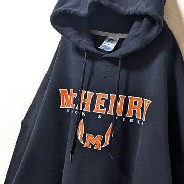 러셀 애슬레틱 맥헨리 후드 맨투맨 블랙 블랙 4XL 구제 의류