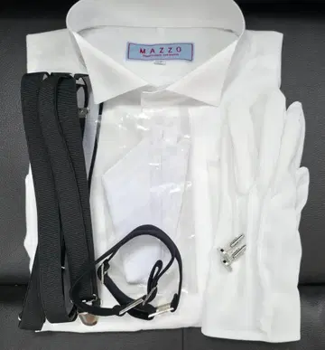 모닝(아버지용) 셔츠와 잡화 5종 세트 LL 사이즈