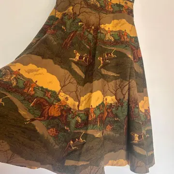 사냥 풍경 프린트 플레어 스커트 에트로 좋아하시는 분께