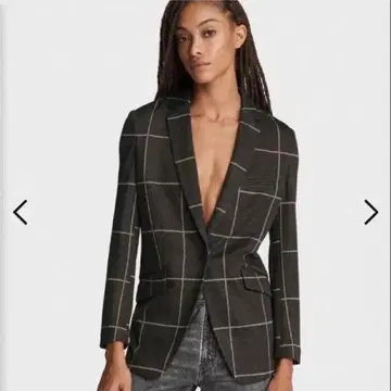 rag & bone 마고 체크 블레이저