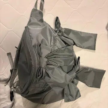 merry jenny 리본 포함 원숄더백 그레이