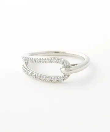 쥬에테 jouete 젠더리스 지르코니아 반지 실버