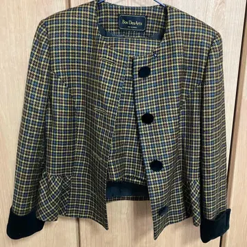 [ BonDesArt ] 노카라 자켓과 스커트 세트