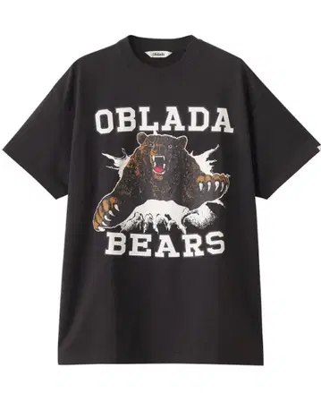 oblada 오블라다 cinch BEARS 티셔츠 블랙 블랙