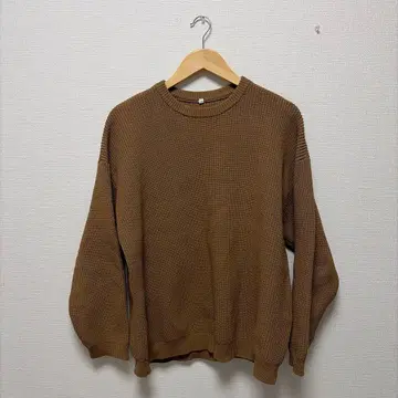 MUJI Labo 공기를 머금은 실로 짠 하찌 크루넥 스웨터