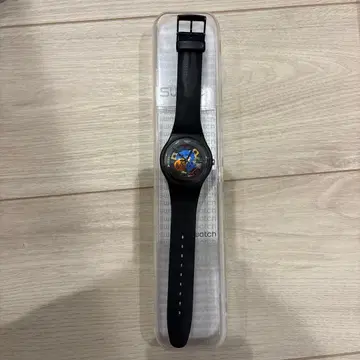 Swatch YIS15 블랙 시계