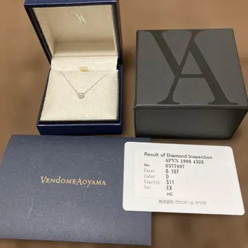 Vendome Aoyama 다이아몬드 목걸이 0.107캐럿
