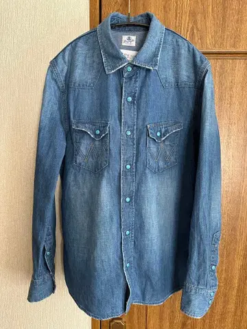 Wrangler ROYALPALM WS9119 데님 웨스턴 셔츠