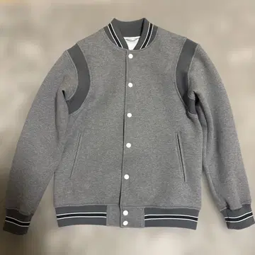 BEAMS 바시티 자켓 그레이