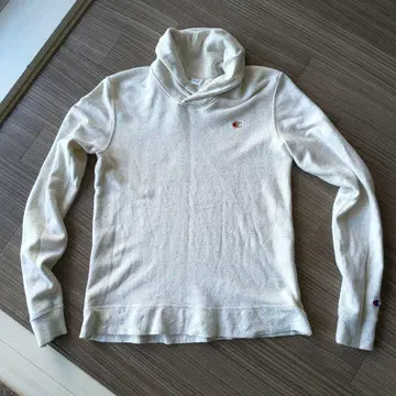 Champion 후드 부착 트레이닝복 크림색