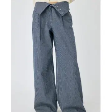 MOUSSY 코르셋 디자인 배기 데님