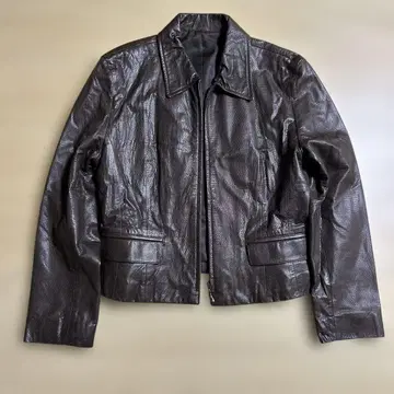 양가죽 자켓 여성용 9호 M 브라운 램 가죽 일본제