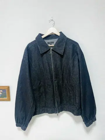 다크 데님 집업 자켓