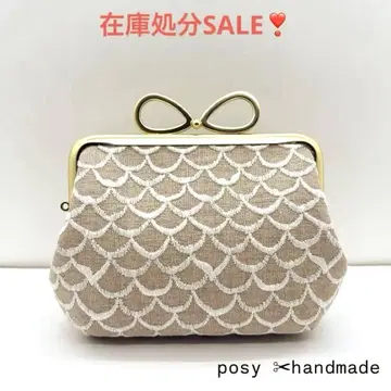 미나 페르호넨 핸드메이드 컴팩트 친자 가마구치 머메이드 베이지