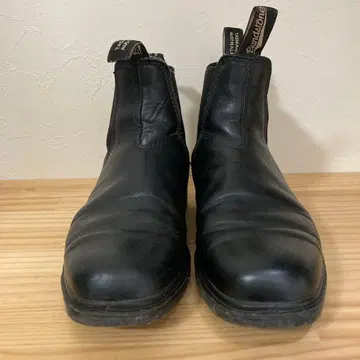 Blundstone 블랙 가죽 사이드 고어 부츠 23.5~24cm