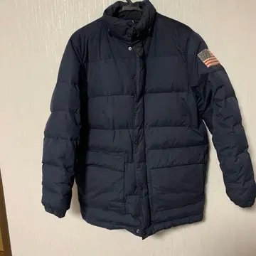 네이비 다운 자켓 미국 국기 포함
