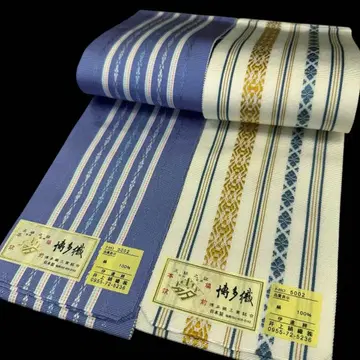 새상품 순수 실크 본장 치쿠젠 하카타 오리 다테지메 2 3768